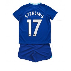 Chelsea Raheem Sterling #17 kläder Barn 2022-23 Hemmatröja Kortärmad (+ korta byxor)